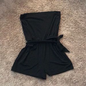White House Black Market strapless romper, M